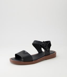 MELISSA MAR SANDAL II MY BLACK BROWN PVC