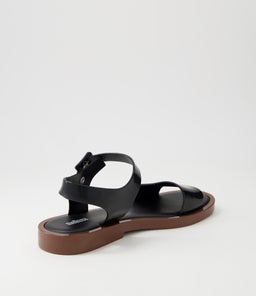 MELISSA MAR SANDAL II MY BLACK BROWN PVC