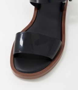 MELISSA MAR SANDAL II MY BLACK BROWN PVC