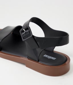 MELISSA MAR SANDAL II MY BLACK BROWN PVC
