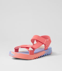 MELISSA FLOWING PAPETE MY PINK BLUE FABRIC