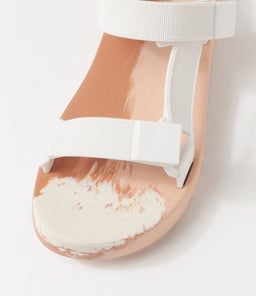MELISSA FLOWING PAPETE MY WHITE BEIGE FABRIC