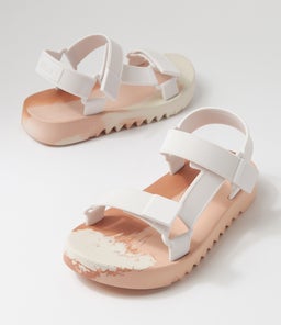 MELISSA FLOWING PAPETE MY WHITE BEIGE FABRIC