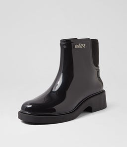 MELISSA CHELSEA BOOT AD MY BLACK PVC