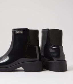 MELISSA CHELSEA BOOT AD MY BLACK PVC