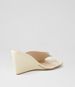 GOLDIE NU WHITE CLEAR LEATHER