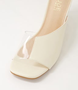 GOLDIE NU WHITE CLEAR LEATHER