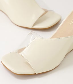 GOLDIE NU WHITE CLEAR LEATHER