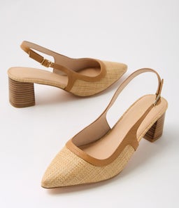 PATRICIA NU NATURAL TAN LEATHER