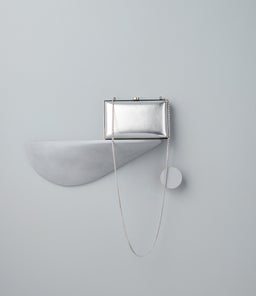 LUCY CLUTCH OL SILVER SMOOTH