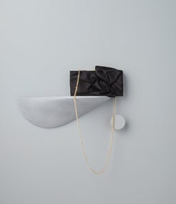 CHLOE CLUTCH OL BLACK FABRIC