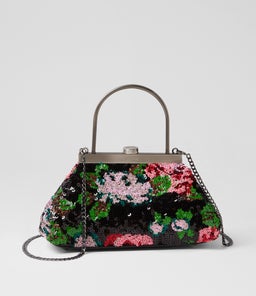 AUDREY CLUTCH OL BLACK SEQUIN