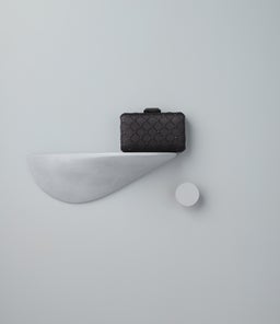 VIOLET CLUTCH OL BLACK FABRIC