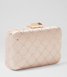 VIOLET CLUTCH OL NATURAL FABRIC