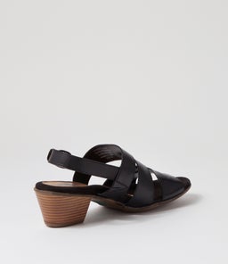 CATHRYN2 PL BLACK LEATHER