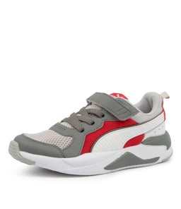 372921 X RAY V PS JNR PM GRAY VIOLET WHITE RED SMOOTH