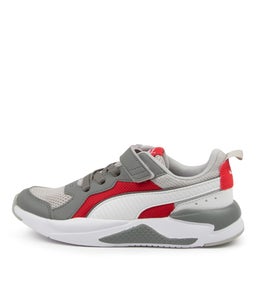 372921 X RAY V PS JNR PM GRAY VIOLET WHITE RED SMOOTH