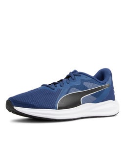 384537 TWITCH RUNNER JR PM BLUE BLACK WHITE MESH