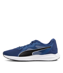 384537 TWITCH RUNNER JR PM BLUE BLACK WHITE MESH