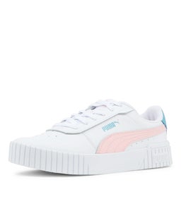 386185 CARINA 2.0 JR PM WHITE BLOSSOM AQUA LEATHER