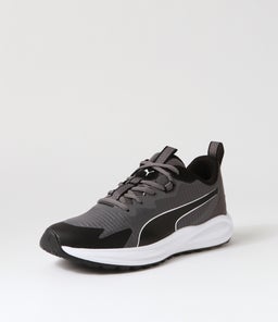 376961 TWITCH RUNNER TRAIL PM CASTLEROCK BLACK WHITE MESH