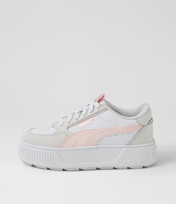387212 KARMEN REBELLE W PM WHITE PINK GRAY LEATHER