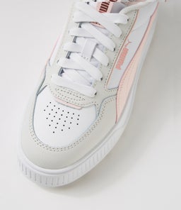 387212 KARMEN REBELLE W PM WHITE PINK GRAY LEATHER
