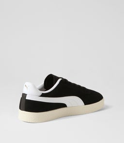 381111 PUMA CLUB PM BLACK WHITE GOLD IVORY GLOW SUEDE