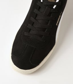 381111 PUMA CLUB PM BLACK WHITE GOLD IVORY GLOW SUEDE