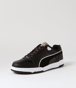 389321 RBD GAME LOW H PM BLACK WHITE GOLD LEATHER