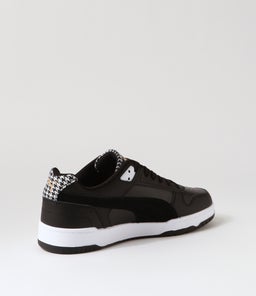 389321 RBD GAME LOW H PM BLACK WHITE GOLD LEATHER