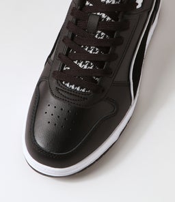 389321 RBD GAME LOW H PM BLACK WHITE GOLD LEATHER