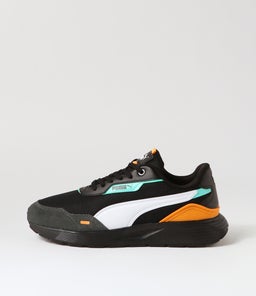 391250 RUNTAMED PLUS PM BLACK WHITE SHADOW GRAY MINT MESH