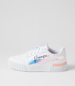 392655 CARINA 2.0 CW JR PM WHITE PEACH SMOOTHIE BLACK LEATHER
