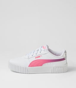 393877 CARINA 2.0 SG JR PM WHITE STRAWBERRY PURPLE POP LEATHER