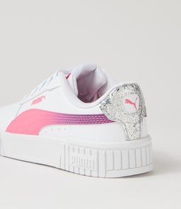 393877 CARINA 2.0 SG JR PM WHITE STRAWBERRY PURPLE POP LEATHER