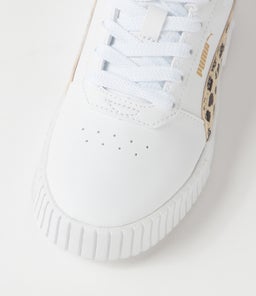392025 CARINA 2.0 ANI JR PM WHITE GRANOLA BLACK GOLD LEATHER