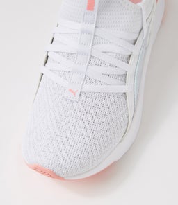 378876 SOFTRIDE S 2 JR PM WHITE PEACH SMOOTHIE BLACK MESH