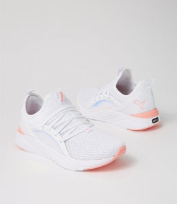 378876 SOFTRIDE S 2 JR PM WHITE PEACH SMOOTHIE BLACK MESH