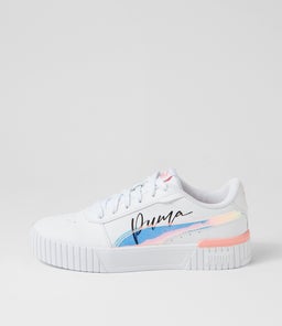 392654 CARINA 2.0 CW JR PM WHITE PEACH SMOOTHIE BLACK LEATHER
