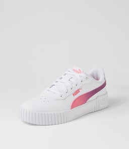 393876 CARINA 2.0 SG JR PM WHITE STRAWBERRY PURPLE POP LEATHER