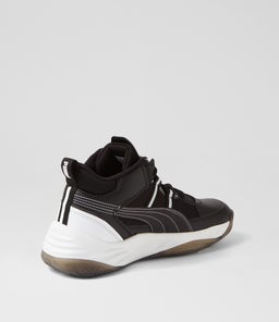 392329 REBOUND FUTURE PM BLACK WHITE SHADOW GRAY LEATHER