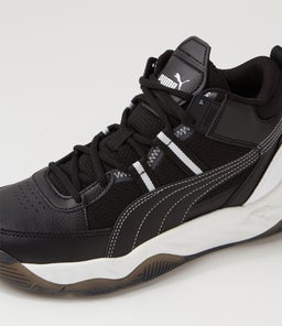 392329 REBOUND FUTURE PM BLACK WHITE SHADOW GRAY LEATHER