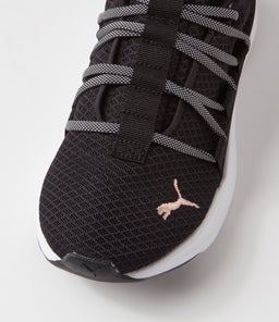 377672 SOFTRIDE 1 4ALL PM BLACK ROSE GOLD WHITE MESH