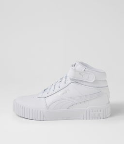 385851 CARINA 2.0 MID PM WHITE WHITE SILVER LEATHER