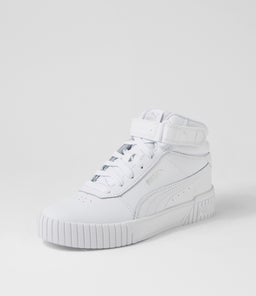 385851 CARINA 2.0 MID PM WHITE WHITE SILVER LEATHER