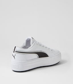 392320 KAIA 2.0 PM WHITE BLACK LEATHER