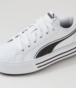 392320 KAIA 2.0 PM WHITE BLACK LEATHER
