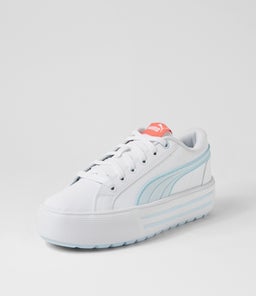 392320 KAIA 2.0 PM WHITE ICY BLUE ELECTRIC BLUSH LEATHER