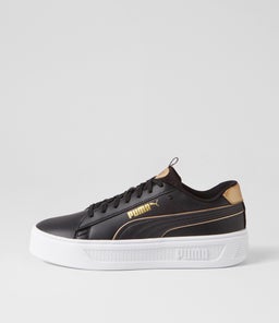 392504 SMASH PLAT V3 PM BLACK GOLD WHITE LEATHER
